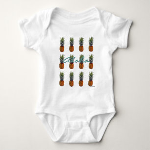 HAMbyWG - Baby's Hawaiin Pineapple Aloha t-shirt Baby Bodysuit