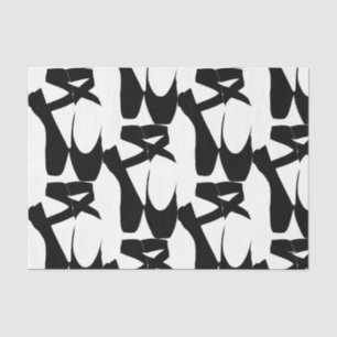 HAMbyWG - Ballerina Slippers in Black Tissue Paper