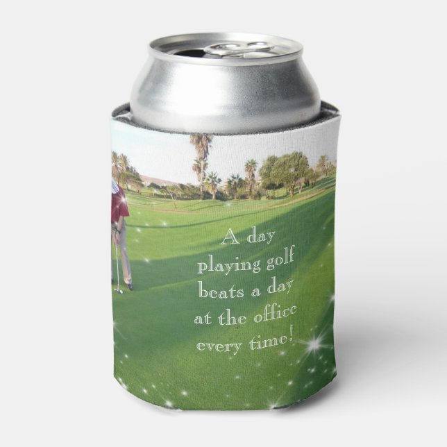 HAMbyWG - Beverage Cover - Golf Themed Can Cooler (Can Front)