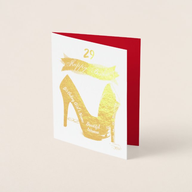 HAMByWG - Birthday Card for A Woman - High Heels (Front)