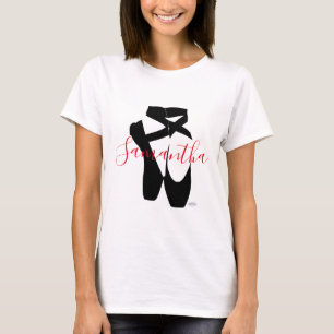 HAMbyWG Black Ballet Slippers with your name T-Shirt