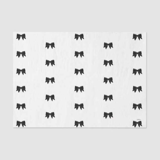 HAMbyWG - Black Bows Tissue Paper (Front)