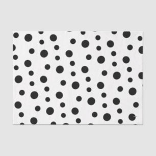 HAMbyWG Black Crazy Polka Dots Tissue Paper