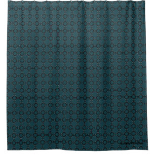 HAMbyWG - Black with Any Other Colour Disc Pattern Shower Curtain