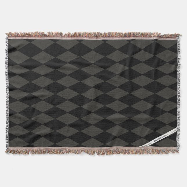 HAMbyWG - Blanket - Argyle - Black (Front)