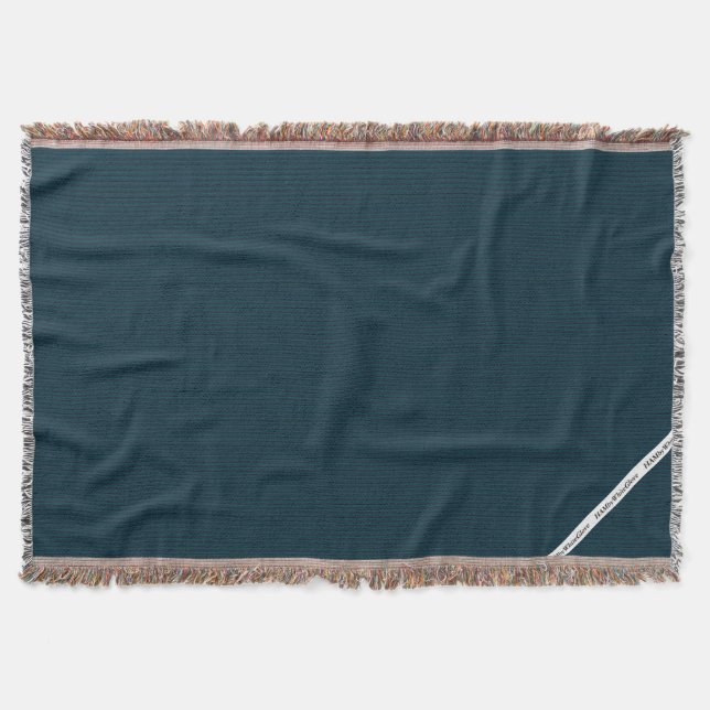 HAMbyWG - Blanket - Dark Teall Stripe (Front)