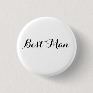 HAMbyWG -Button - Best Man 3 Cm Round Badge