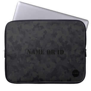 HAMbyWG - Camouflage in Black Laptop Sleeve