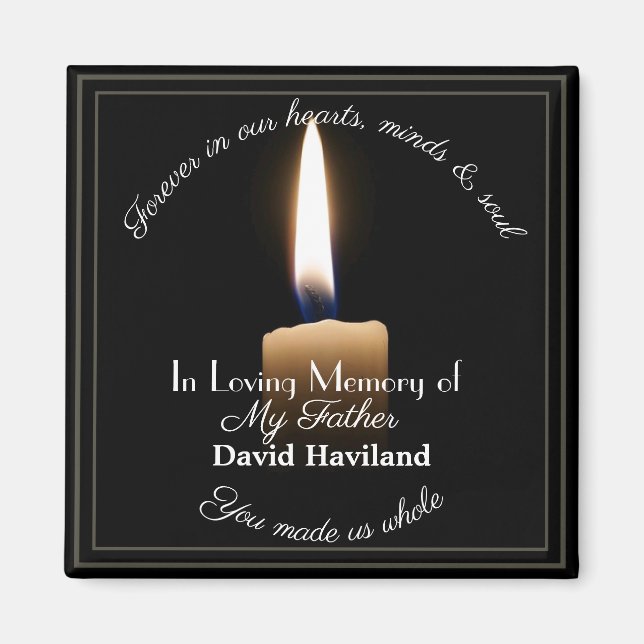 HAMbyWG - Candle Magnet with text (Front)