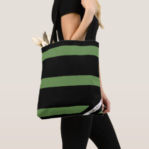 HAMbyWG - Canvas Shoulder Bag - Black & Sage Logo