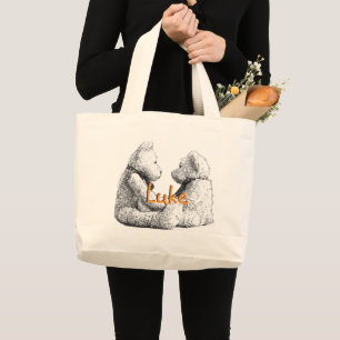 HAMbyWG - Canvas Tote Bag - Teddy Bears