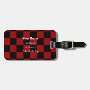 HAMbyWG  Chequered Design Luggage or Bag Tag