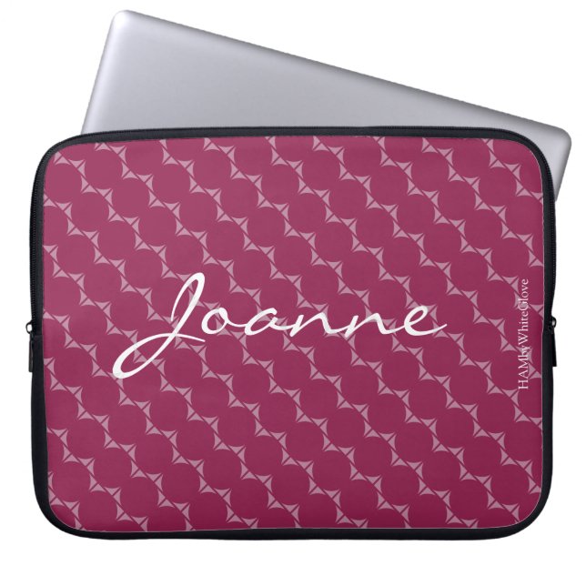 HAMbyWG - Circle Pattern in any colour Laptop Sleeve (Front)