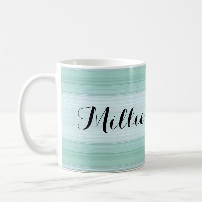 HAMbyWG - Coffee Mug - Aqua Gradient w Name (Left)