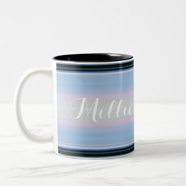 HAMbyWG - Coffee Mug - Blue/Black Gradient w Name (Left)