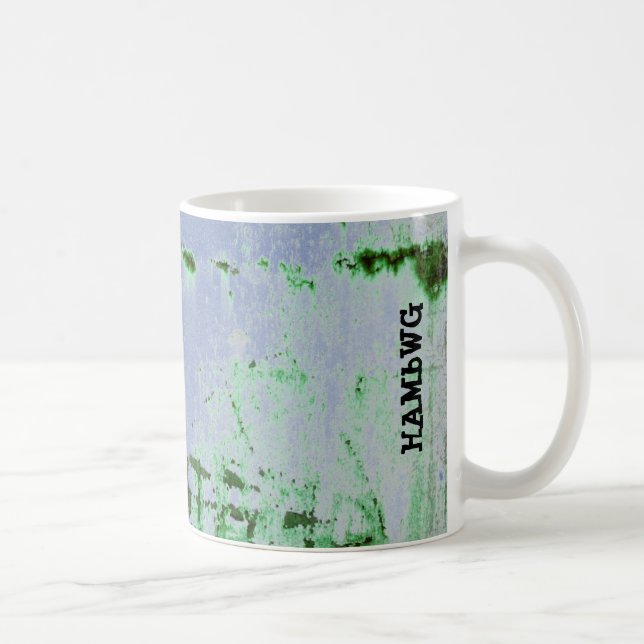 HAMbyWG - Coffee Mug - Green Distressed (Right)