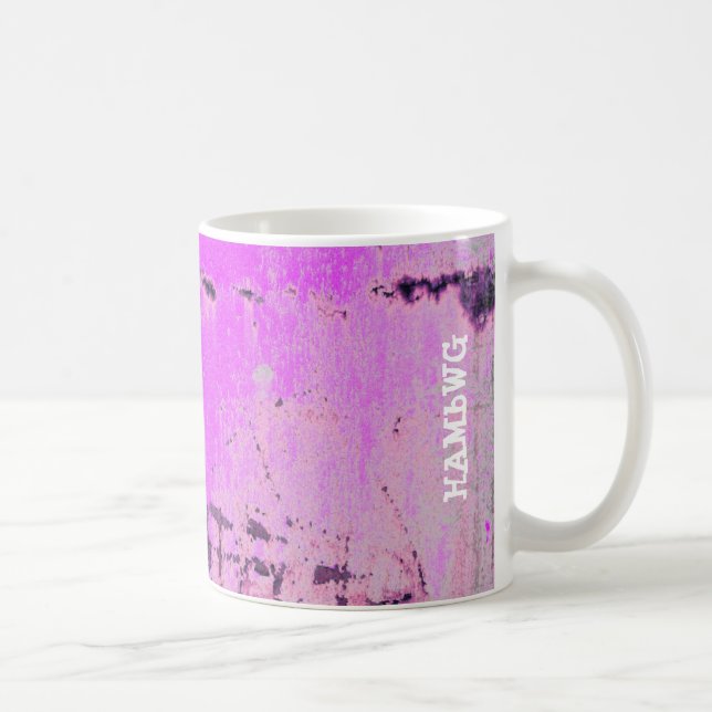 HAMbyWG - Coffee Mug - Pink Distressed (Right)