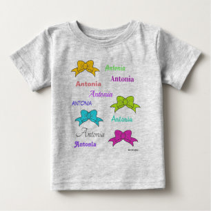 HAMbyWG - Colourful Name Shirt with Bows