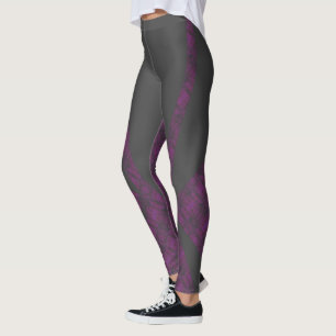HAMbyWG - Compression Leggings - Mottled Purple