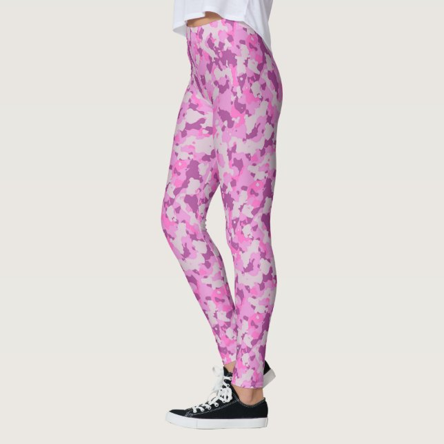 HAMbyWG - Compression Leggings - Pink Camoflage (Left)