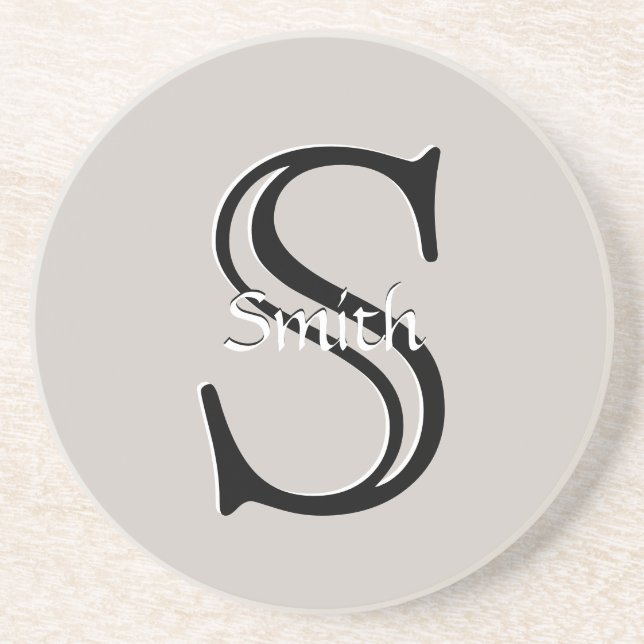 HAMbyWG - Custom Colour Monogram Coaster (Front)