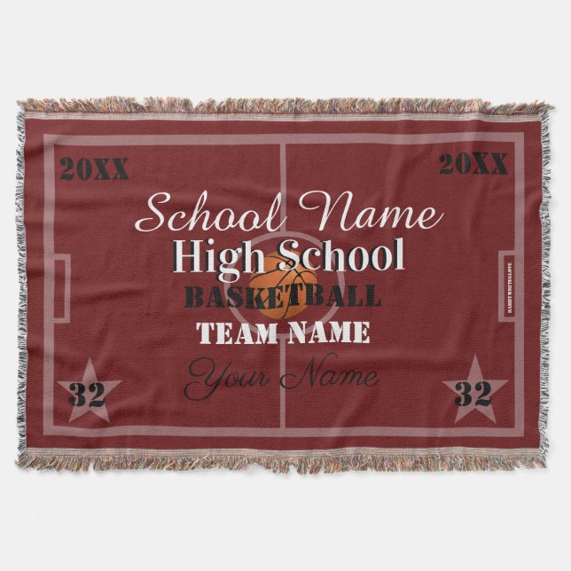 HAMbyWG - Customisable Basketball Throw Blanket (Front)