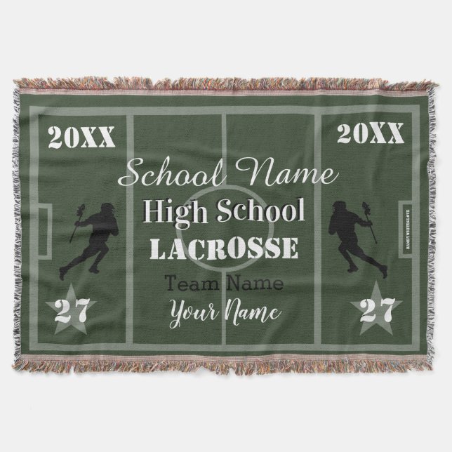 HAMbyWG - Customisable Lacrosse Throw Blanket (Front)