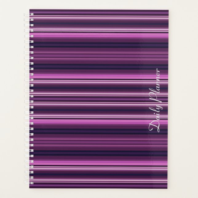 HAMbyWG - Daily Planner - Amethyst Gradient Stripe (Front)