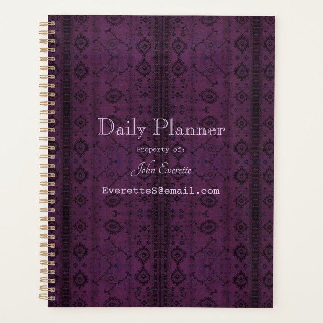 HAMbyWG - Daily Planner - Plum India Ink (Front)