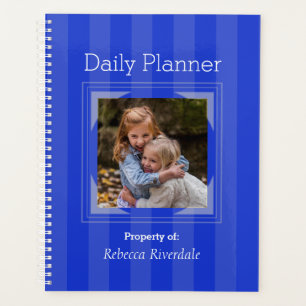 HAMbyWG - Daily Planner - Vibrant Blue Stripe