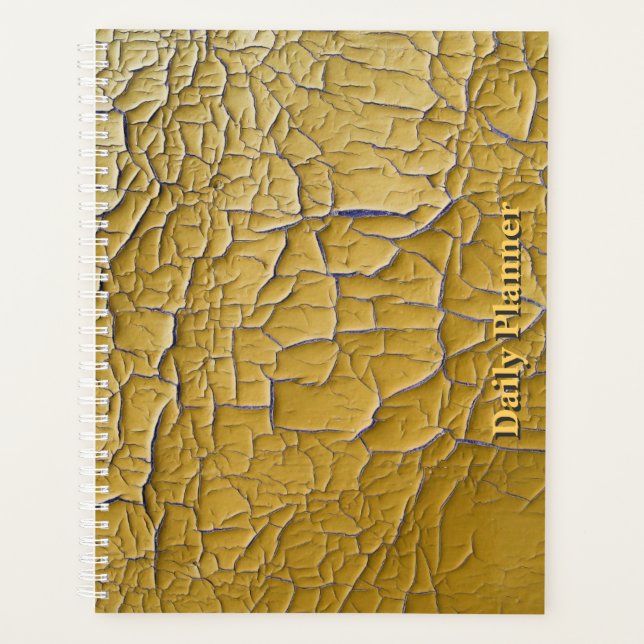 HAMbyWG - Daily Planner - Yellow Crackle (Front)