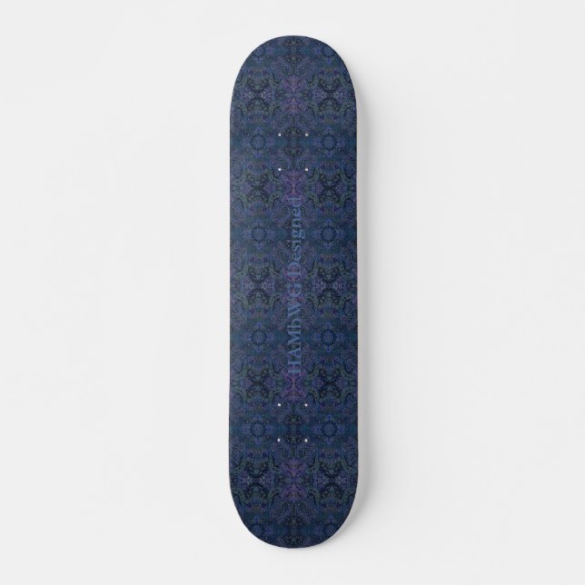 HAMbyWG Designed - Skateboard - Boho Persian Blue (Front)