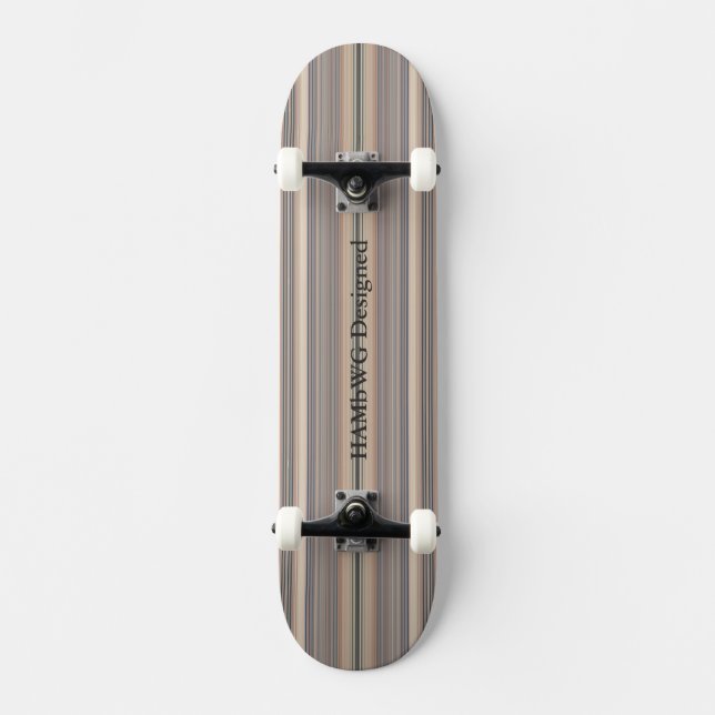 HAMbyWG Designed - Skateboard - Buff Stripes (Front)