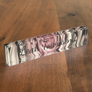 HAMbyWG - Desk Name Plate - Antique Rose