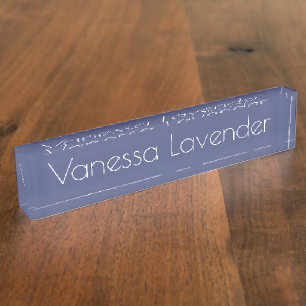 HAMbyWG - Desk Name Plate - Lavender