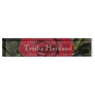HAMbyWG Desk Name Plate - Rose Bush