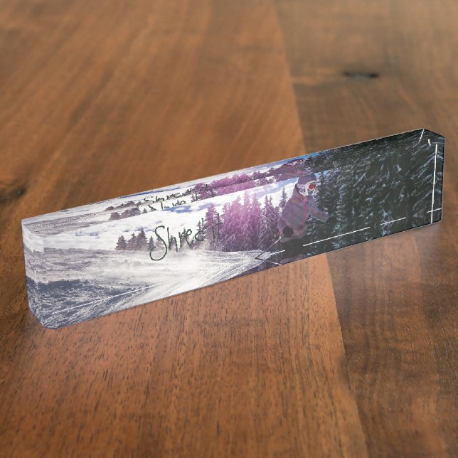 HAMbyWG Desk Name Plate - Shred it (Side)