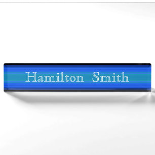 HAMbyWG -Desk Nameplate - Bright Blue Green