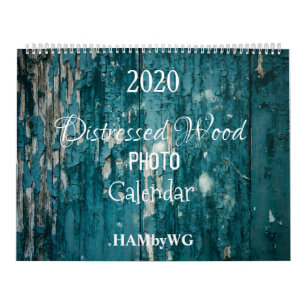 HAMbyWG Distressed Wood Photo Calendar