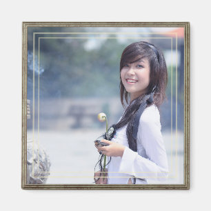 HAMbyWG - Double Border Framed Photo Magnet