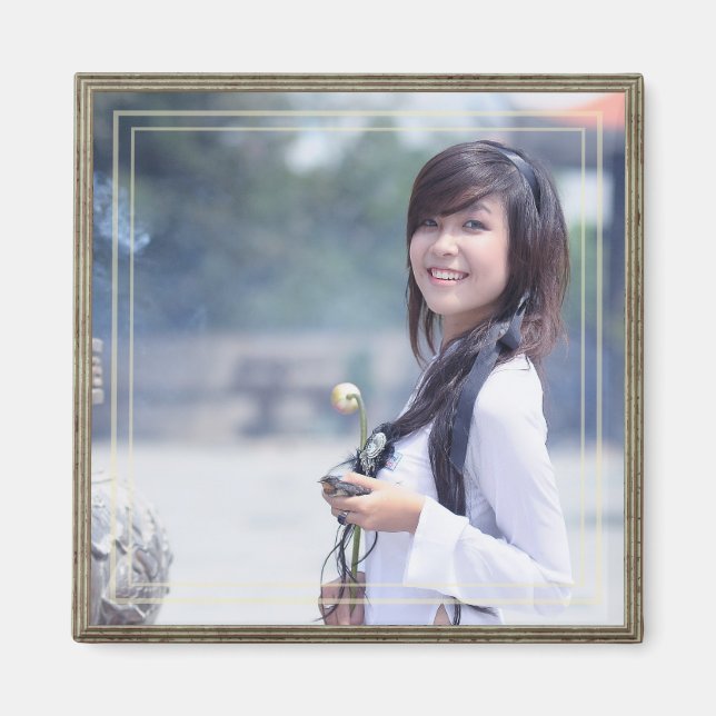 HAMbyWG - Double Border Framed Photo Magnet (Front)