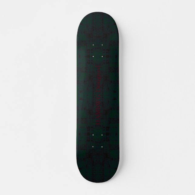 HAMbyWG Dsgnd Skateboard - Gothic Green Distressed (Front)