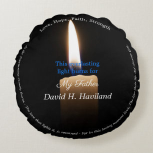 HAMbyWG - Everlasting Candle Memorial Round Cushion