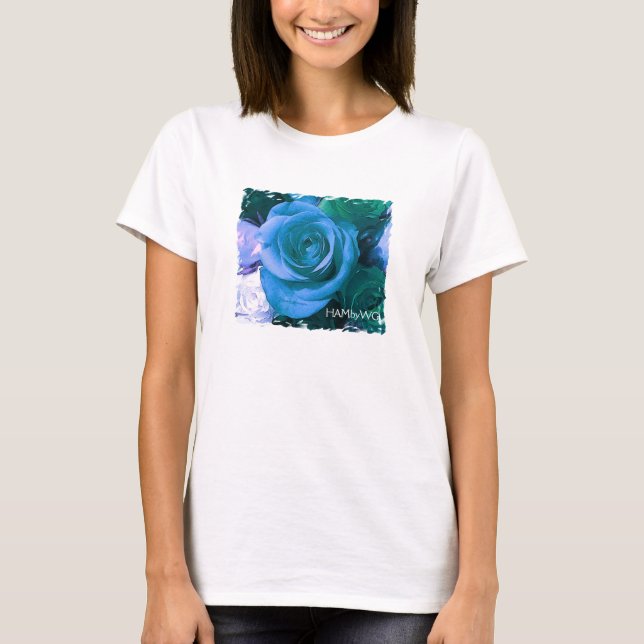 HAMbyWG - Fine Long Sleeve T-Shirt - Blue Rose (Front)