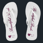 HAMbyWG - Flip-Flops - Beautiful Bride Thongs<br><div class="desc">HAMbyWG - Flip-Flops - Beautiful Bride</div>