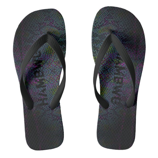 HAMbyWG - Flipp-Flops - Snake Dark Thongs (Footbed)