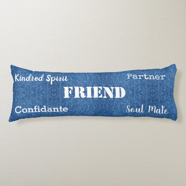 HAMbyWG - Friend Theme, Distressed  Look Body Cushion (Front)