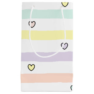 HAMbyWG - Gift Bags - Pastel Stripes & Hearts