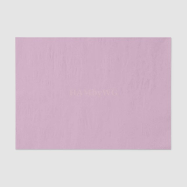 HAMbyWG - Gift Tissue - Muave Paper (Front)