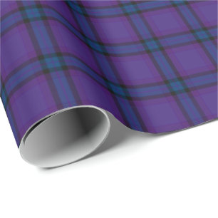 HAMbyWG - Gift Wrap - Bright Purple Teal Plaid
